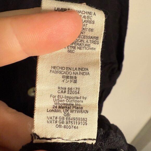 Free People Women's Black Diana V Neck‎ Midi Wrap Dress - Size M Medium - Picture 6 of 7